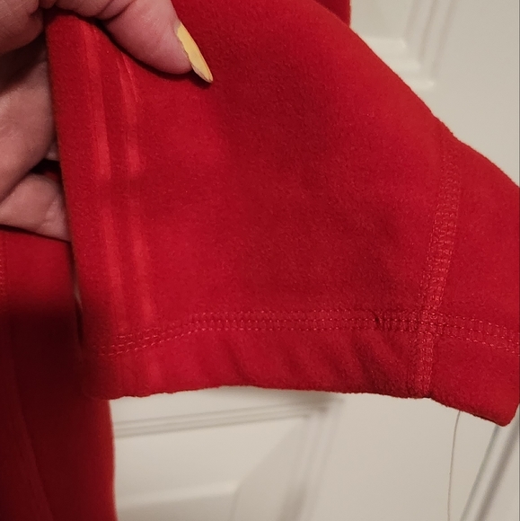 VINTAGE TOMMY HILFIGER Men's Long Sleeve Fleece Pullover Jacket Size L Red NWT - Picture 5 of 11